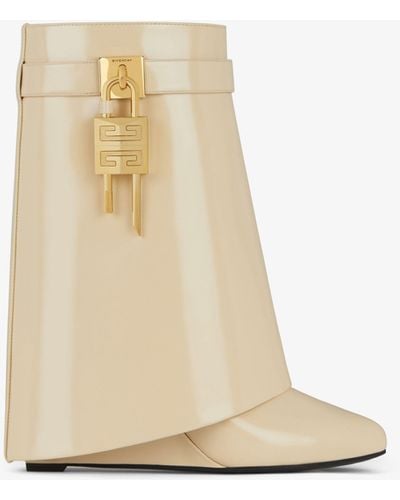 Givenchy Shark Lock Ankle Boots - White