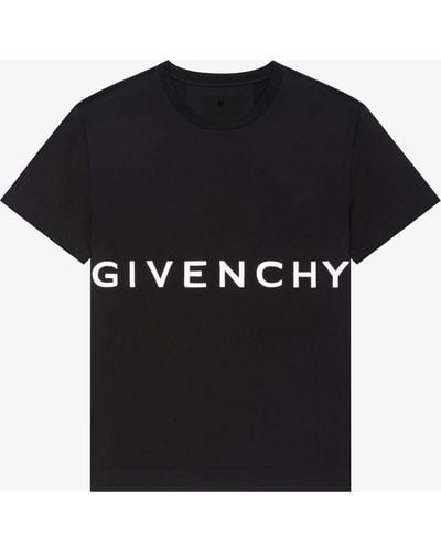 Givenchy T-shirt slim embroid nero - Noir