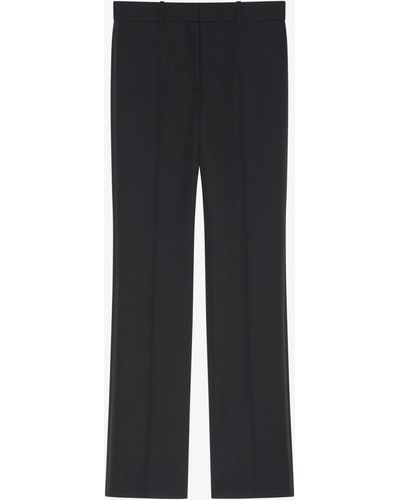 Givenchy Pantalon de tailleur en laine tricotine et mohair - Noir