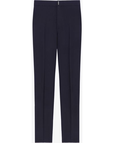 Givenchy Pantaloni slim in lana tecnica - Blu