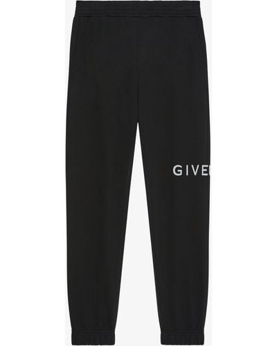 Givenchy Pantaloni da jogging slim Archetype in tessuto garzato - Nero