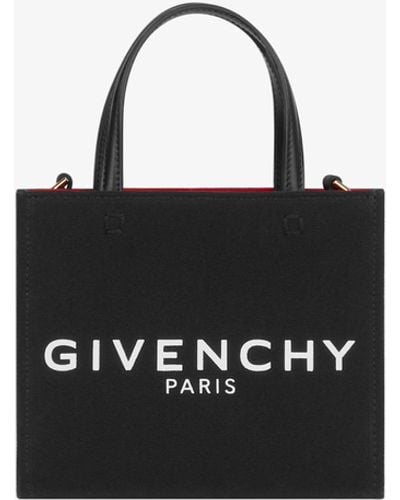 Givenchy Mini G-Tote in tela - Nero
