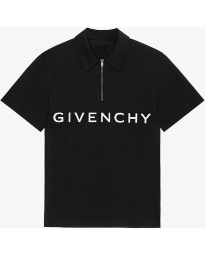 Givenchy Polo a maniche corte in cotone - Nero