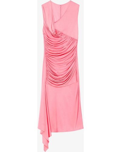 Givenchy Asymmetrical Draped Dress - Pink