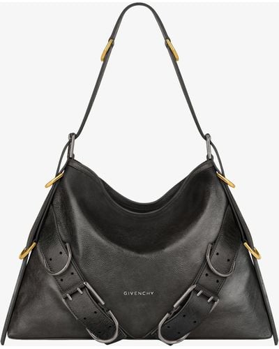 Givenchy Sac Voyou Boyfriend médium en cuir vieilli - Noir