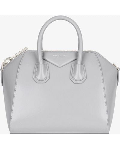 Givenchy Mini Antigona Bag In Box Leather - White