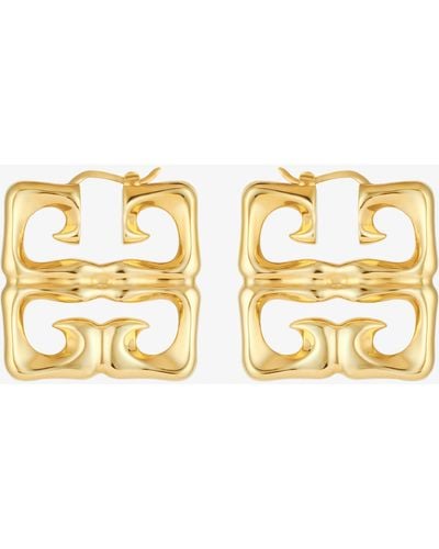 Givenchy 4g Liquid Earrings In Metal - Metallic