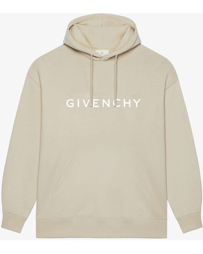 Givenchy Archetype Slim Fit Hoodie In Fleece - White