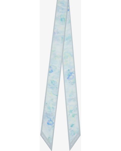 Givenchy Fascia stampata in seta - Blu