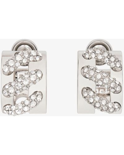Givenchy Stitch Earrings - White