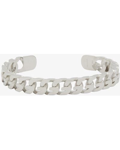 Givenchy Bracciale G Chain in metallo - Bianco