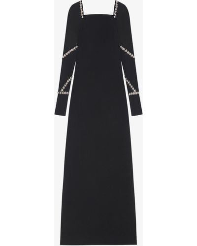 Givenchy Evening Dress With Crystal Details - Black
