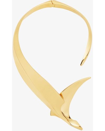 Givenchy Bird Torque Necklace In Metal - Metallic