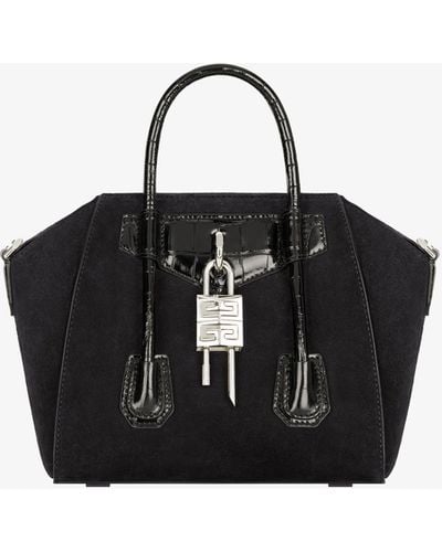 Givenchy Mini Antigona Lock Bag - Black