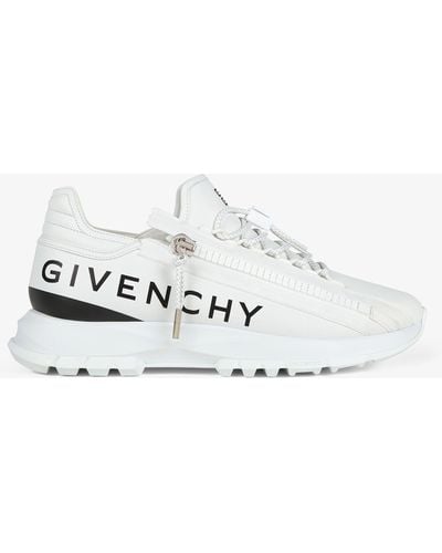 Givenchy Runners Spectre en cuir avec zip - Blanc