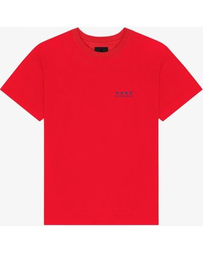 Givenchy T-shirt 4G in cotone - Rosso