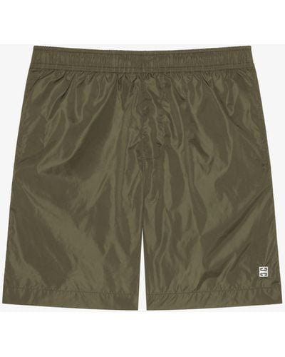 Givenchy Swim Shorts With 4G Detail - Green