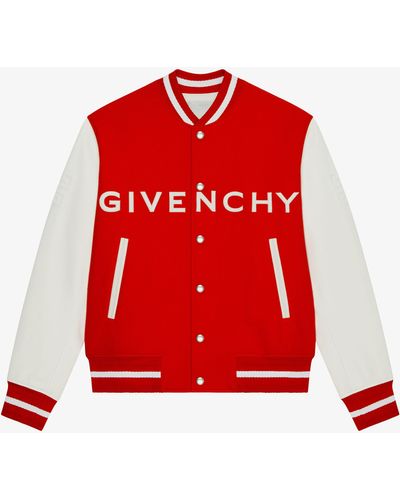 Givenchy Varsity Jacket - Red