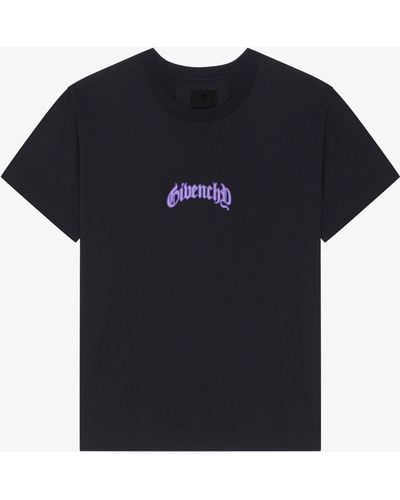 Givenchy Boxy Fit T-Shirt - Blue