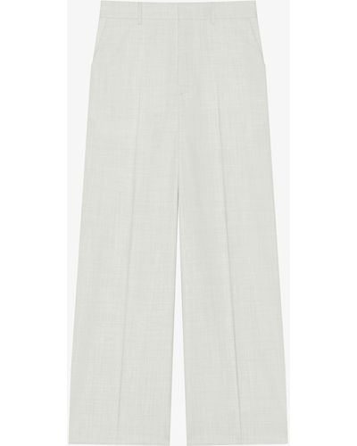 Givenchy Pantalon extra large en laine - Blanc