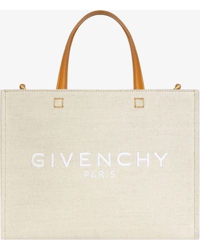 Givenchy Small G-Tote Shopping Bag - Natural