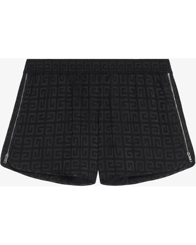 Givenchy Short con zip in jacquard 4G - Nero