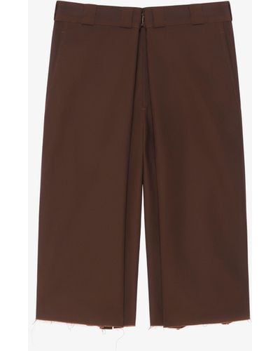 Givenchy Extra Wide Chino Bermuda Shorts - Brown