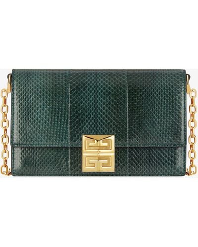 Givenchy Small 4g Bag In Layers With Chain - Green