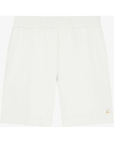 Givenchy Bermuda Shorts In Fleece - White