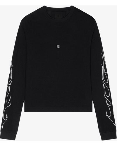 Givenchy T-shirt ample en coton avec imprimé Dragon - Noir