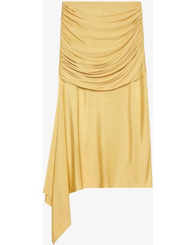 Givenchy Draped Skirt - Yellow