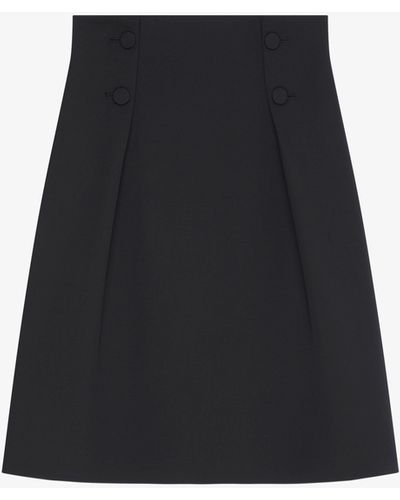 Givenchy Skirt With Buttons - Black