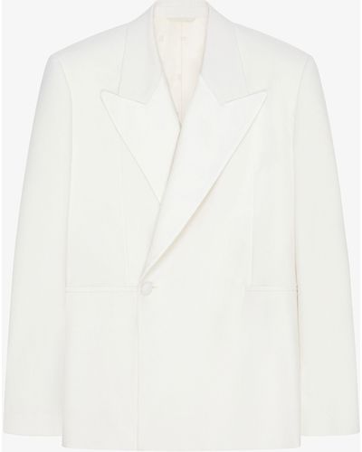 Givenchy Veste oversize en laine et mohair - Blanc