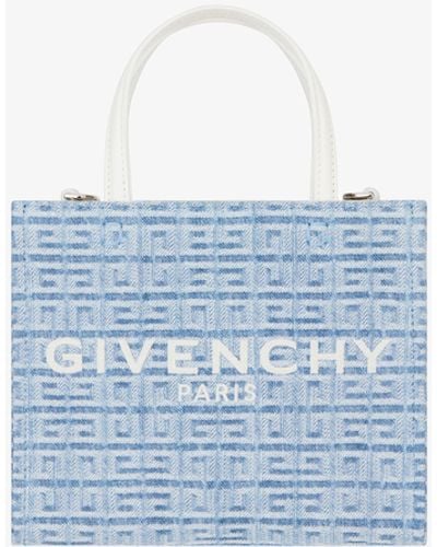 Givenchy Mini G-Tote Shopping Bag - Blue