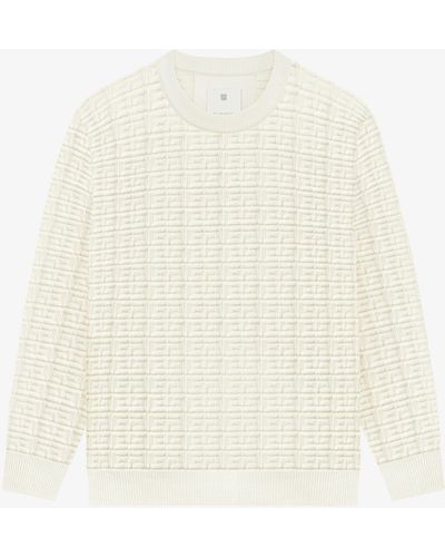 Givenchy Pull en laine 4G - Blanc