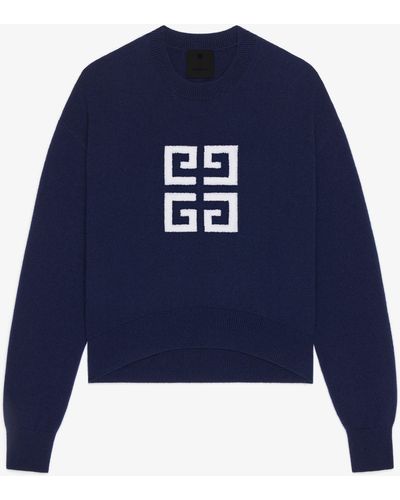 Givenchy 4g Jumper In Cashmere - Blue