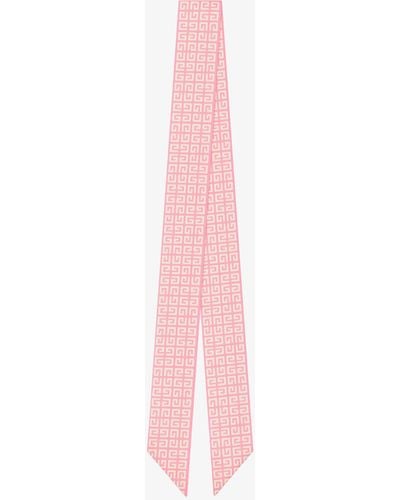 Givenchy Fascia 4G di seta - Rosa