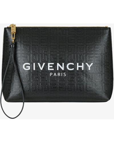Givenchy Pochette in tela spalmata 4G - Bianco