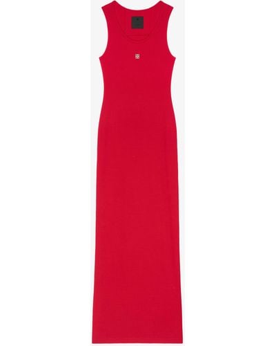 Givenchy Robe débardeur en maille à détail 4G - Rouge