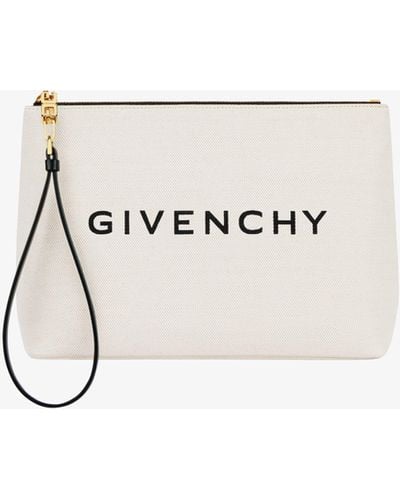 Givenchy Pochette grande in tela - Neutro