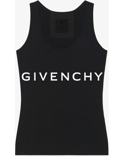 Givenchy Débardeur slim Archetype en coton - Noir