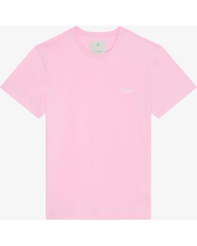 Givenchy T-shirt 1952 slim in cotone - Rosa