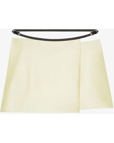 Givenchy Voyou Wrap Mini Skirt - Natural