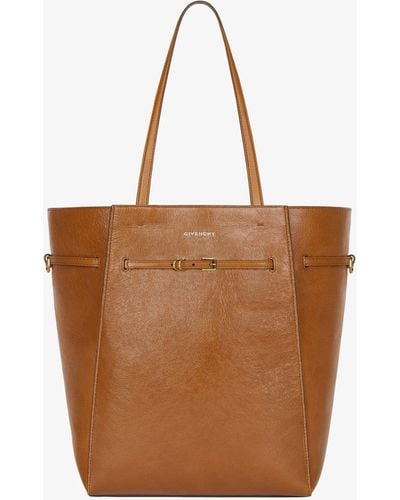 Givenchy Medium Voyou Tote Bag In Leather - Brown