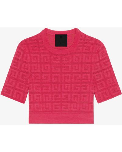 Givenchy Cropped Sweater - Red