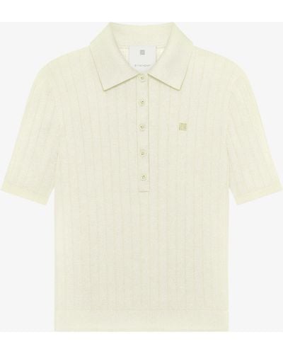 Givenchy Pullover stile polo in lana - Bianco