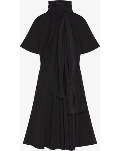 Givenchy Dress In Silk With Lavallière - Black