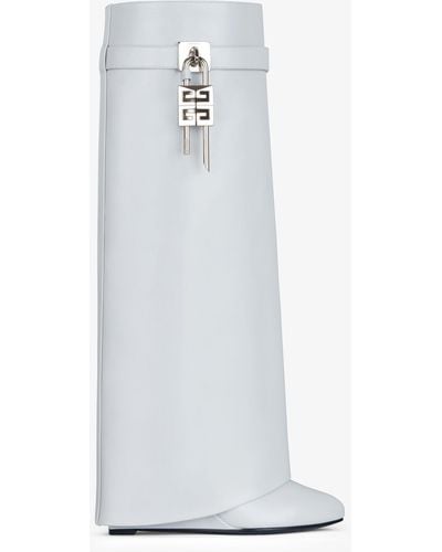 Givenchy Shark Lock Boots - White