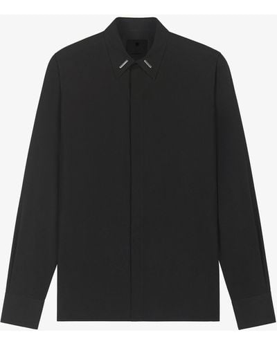 Givenchy Camicia in popeline con dettagli sul colletto - Nero