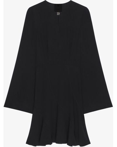 Givenchy Dress In Crepe And Satin With 4g Detail - Black